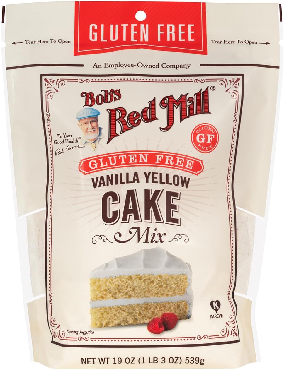Bobs Red Mill Cake Flour, Vanilla, 19 oz