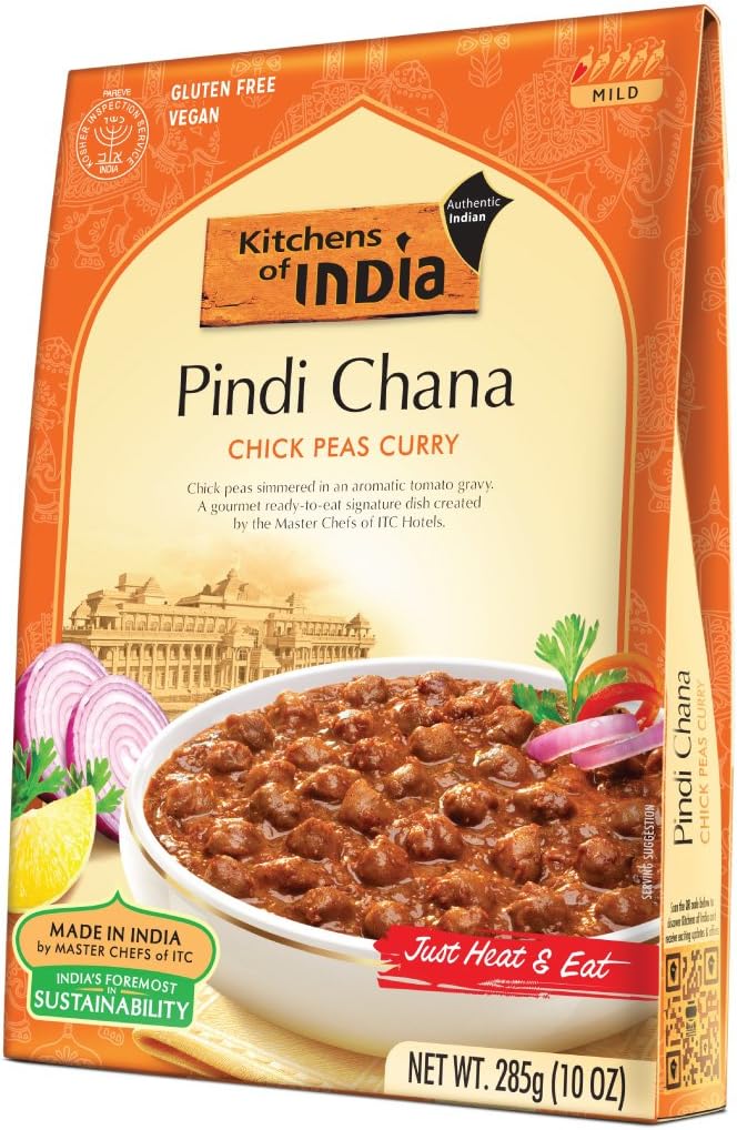 Kitchens Of India Ready To Eat Pindi Chana Chick Pea Curry, 10 Ounce