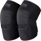 VIDECOR Heated Knee Brace Wrap with Massage, Knee Heating Pad, Suitable for Knee Joint Fatigue, Arthritis, Leg Muscle Cramps, and Relieve Knee Joint Pressure.,Black