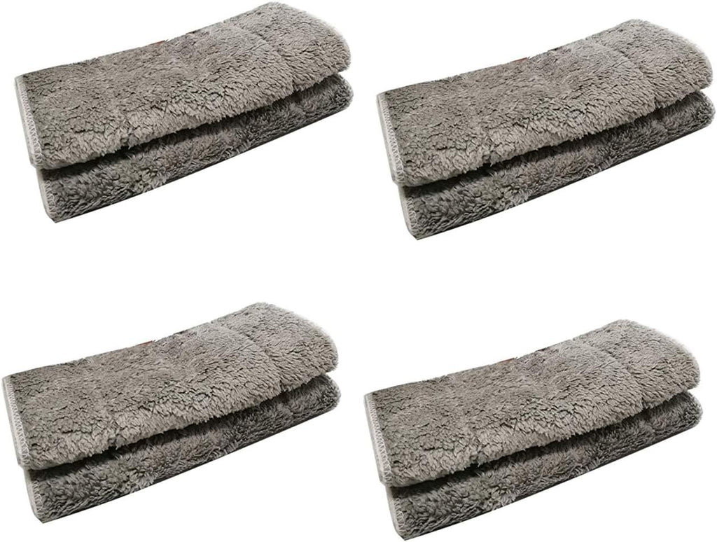 EZ SPARES Microfiber Mop Cloths,Replacement for Hardwood Floor Mop,Washable Wet/Dry Pads,for Home and Office Wet or Dry Floor Tile Cleaning(4 Pads)