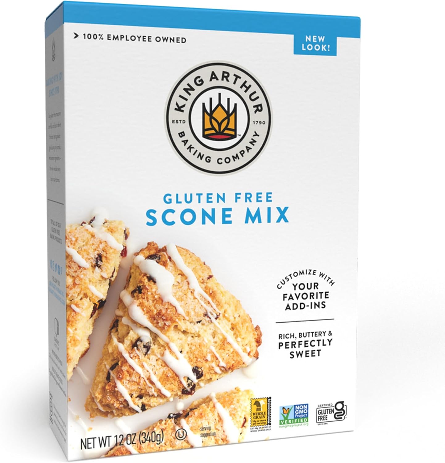 King Arthur Baking Company Gluten-Free Scone Mix 12 oz., Breakfast Mix, Non-GMO