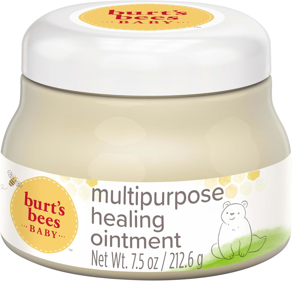 Burt's Bees Baby 100% Natural Origin Multipurpose Healing Ointment, Face & Body Baby Ointment – 7.5 Ounce Tub