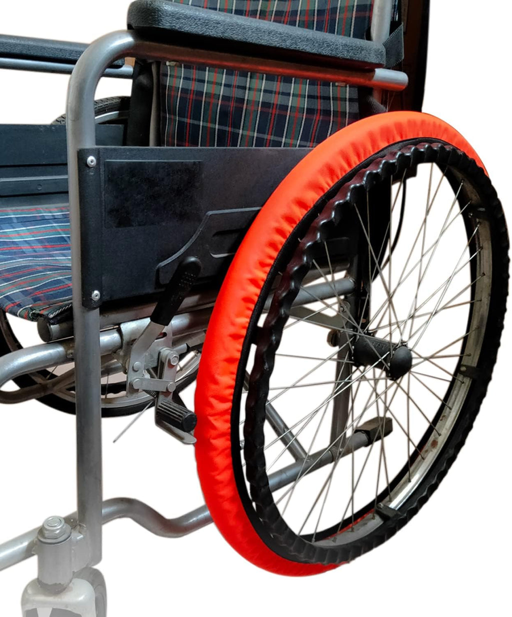 Wheelchair Tyre Covers for Rear Wheels 24'' Waterproof Wheelchair Tire Covers Protect Floors Carpets