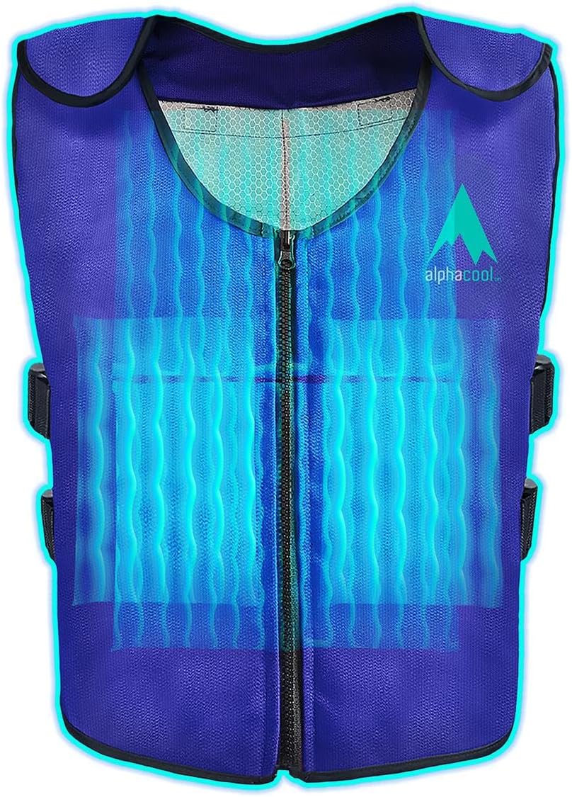 Alphacool Ice Vest for Men and Women Adjustable Cooling Vest with Ice Packs
