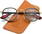 JOLLYNOVA HD7 Progressive Multifocal Reading Glasses CC530, No-Line Readers, Blue Light Blocking, Near to Far Vision