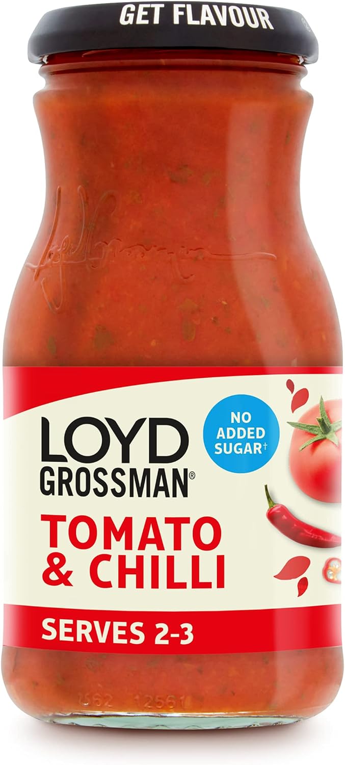Loyd Grossman No Added Sugar Tomato & Chilli Sauce 350g