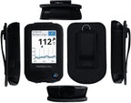 Fitted Leather Case W/Screen Protector (Includes Lanyard) for Freestyle Libre 3,Freestyle Libre 2 (Black)