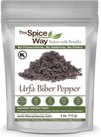 The Spice Way Urfa Biber - (4 oz) a unique black chili pepper flakes (Isot)
