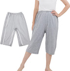 Unisex Fracture Pants,Bedridden Patient Clothing,Disability Clothing,Zippers Full Open Adult crotchless pants