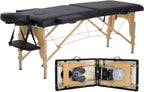 PayLessHere Massage Bed Portable Massage Table 24 inch Wide Lash Bed 2 Folding Height Adjustable Spa Table with Non-Woven Bag for Spa Footmassage Facial CareSpa Tattoo