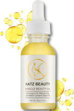 Katz Beauty Miracle Beauty Oil - Hydrating Face Oil with Jojoba, Argan & Marula Oil for Anti-Aging Glow, Non-Comedogenic