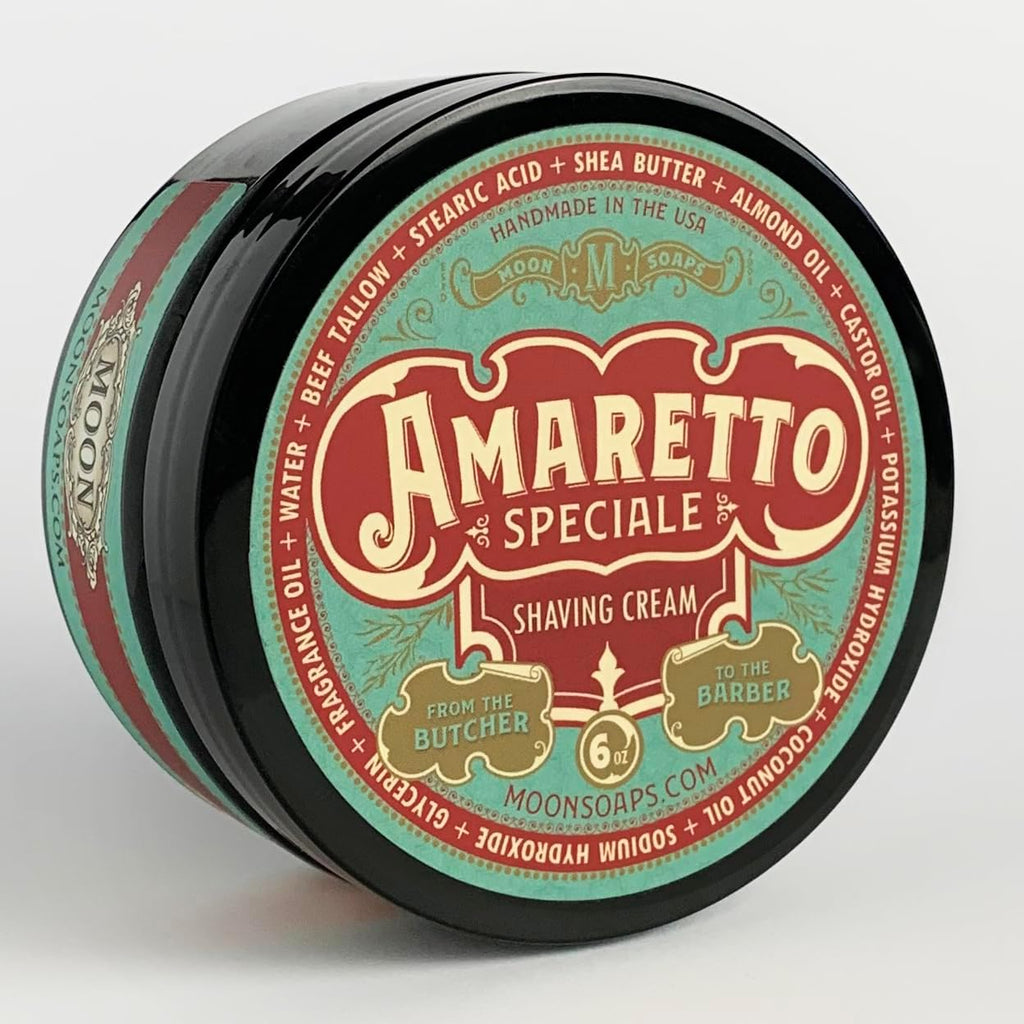 Amaretto Speciale – Luxury Tallow Shaving Soap with Almond & Dark Cherry Scent, 6 oz