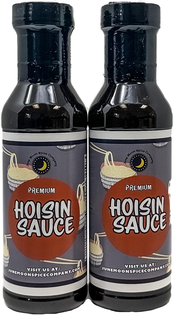 Premium | Hoisin Sauce | 2 Pack | 12 Fluid Ounce Bottles with Flavor Lock Caps | Crafted in Small Batches | Versatile Hoisin Sauce 2-Pack – Great for Dipping, Saucing, and Marinading!