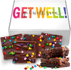 Get Well Soon Gift Basket Chocolate Brownies Cookies Food Gift Treats For Men Women Kids Individually Wrapped Care Package After Surgery | Nut Free | Fresh Bakery Feel Better Cake