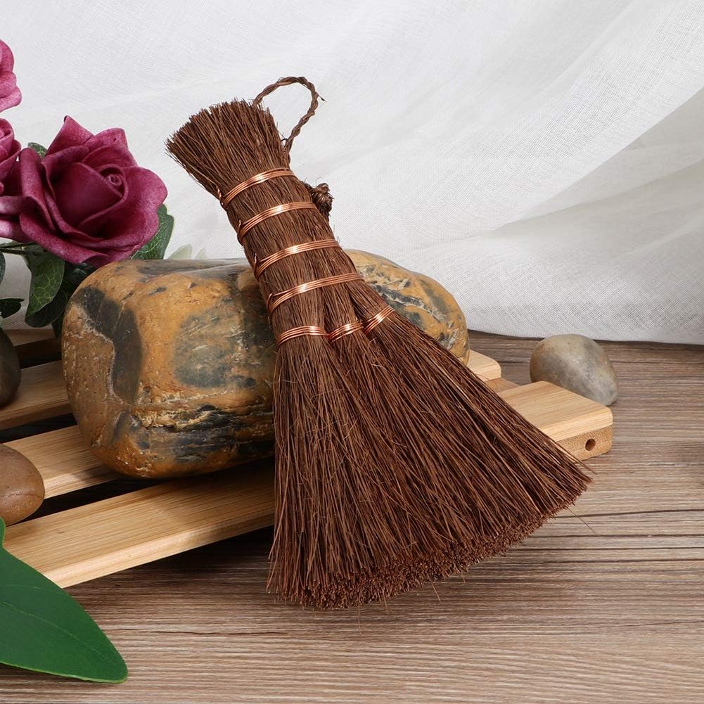 Household Supplies Decoration to Ward Off Evil Spirits for Infants Bedrooms and Tea Sets Made of Premium Tendrils Coir Fiber Mini Broom for Tea Trays Hanging