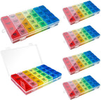 6 Pack Pill Organizer Monthly Weekly Pill Organizer 4 Times a Day XL Large Pills Organizer 7 Day Pills Organizers 4 Times a Day