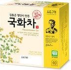 SSANGGYE Chrysanthemum Floral Tea 0.7oz. 20g (0.5g x 40 Tea Bags) Herbal Tea Flower Sweet Soft Flavor Made in Korea