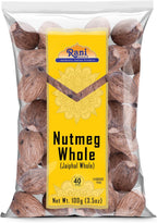 Rani Nutmeg (Jaiphul) Whole Spice, 21-23 Pieces, 3.5oz (100g) ~ All Natural | Vegan | Gluten Friendly | NON-GMO | Kosher | Indian Origin
