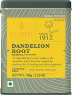 Luxmi Estates Pure Dandelion Herbal | Caffeine Free Detox Tea | Loose Leaf - 100g/3.52oz (50 Cups)