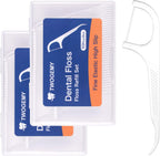 Dental Floss Picks - 100 Count Adult Floss Refill Set, Toothpicks Teeth Stick Tooth Cleaning Interdental Brush Dental Floss Pick Oral Hygiene Care.(2 x 50 Picks/Box)