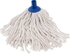 Superio Cotton String Mop Replacement Head, Refill for Hardwood Floor Cleaning, Self Wringing, Heavy Duty, Commercial/Industrial, 14" Strings, White, Cotton, Floor, Tile, Ceramic