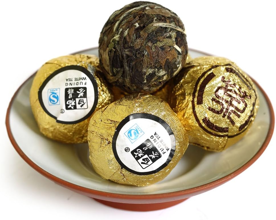 GOARTEA White Tea - 100g / 3.5oz Supreme Grade - Fuding Gongmei - Tribute Eyebrow Chinese White Tea Loose Leaf - Low Caffeine