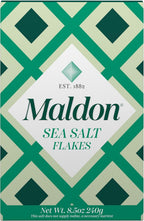 Maldon Salt, Sea Salt Flakes, 8.5 oz (240 g), Kosher, Natural, Handcrafted, Gourmet, Pyramid Crystals