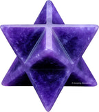 Amazing Gemstone Lepidolite Merkaba Crystal - 0.75 Inches Metaphysical Merkaba Star for Meditation - Energetic Tetrahedron Crystal and Healing Stones for Spiritual Growth and Healing (15-20mm)