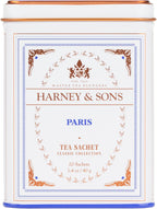 Harney & Sons Paris Flavored Black Tea – 20 Sachets | Fruity Vanilla & Caramel Blend with Hint of Lemony Bergamot