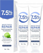 7.5% Hydroxyapatite Toothpaste for Enamel Protection, Fluoride-Free Formula with Gentle Mint, for Sensitive Teeth, Daily Protection, Long-Lasting Fresh Breath, 4.23 Oz (2)