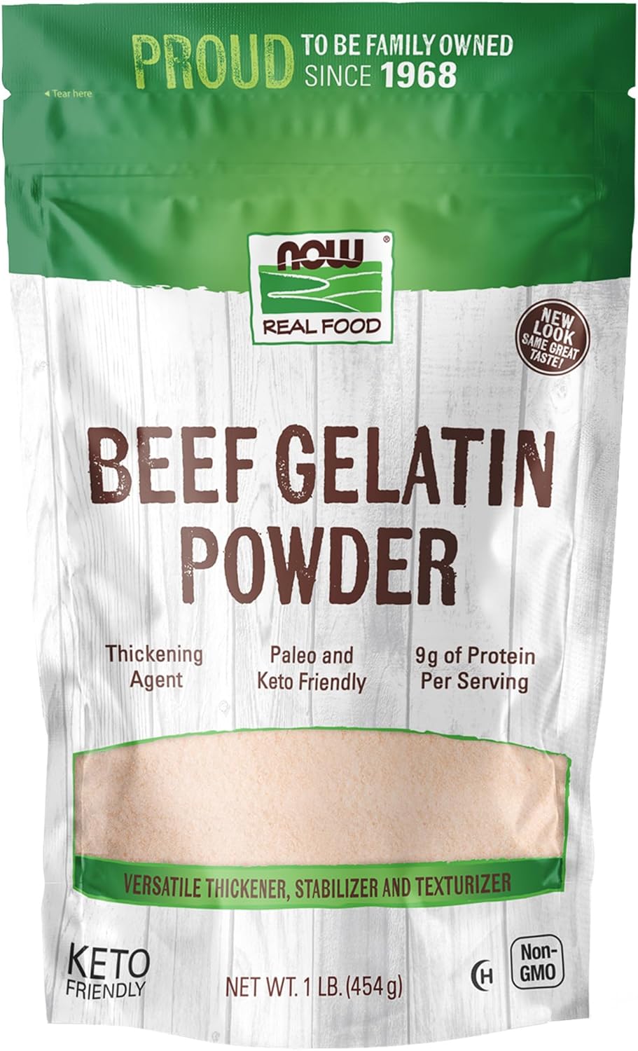 NOW Foods, Beef Gelatin Powder, Natural Thickening Agent, Source of Protein, 1-Pound (Packaging May Vary)