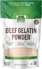 NOW Foods, Beef Gelatin Powder, Natural Thickening Agent, Source of Protein, 1-Pound (Packaging May Vary)