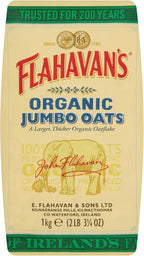 Flahavan's Irish Organic Jumbo Oats (1Kg)