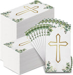 Karenhi 200 Pcs Baptism Cross Napkins 2 Ply God Bless Cross Christian Disposable Guest Napkins for Baptism Bathroom Towels First Holy Communion Decorative Religious Spring Bathroom Guest Towels