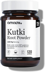 AMALTH Kutki Capsules 1000 mg | Kutki Root Extract Supplement | Picrorhiza Kurroa Capsules | Herbal Root Powder Formula | Plant Based Supplement | 120 Veg Capsules