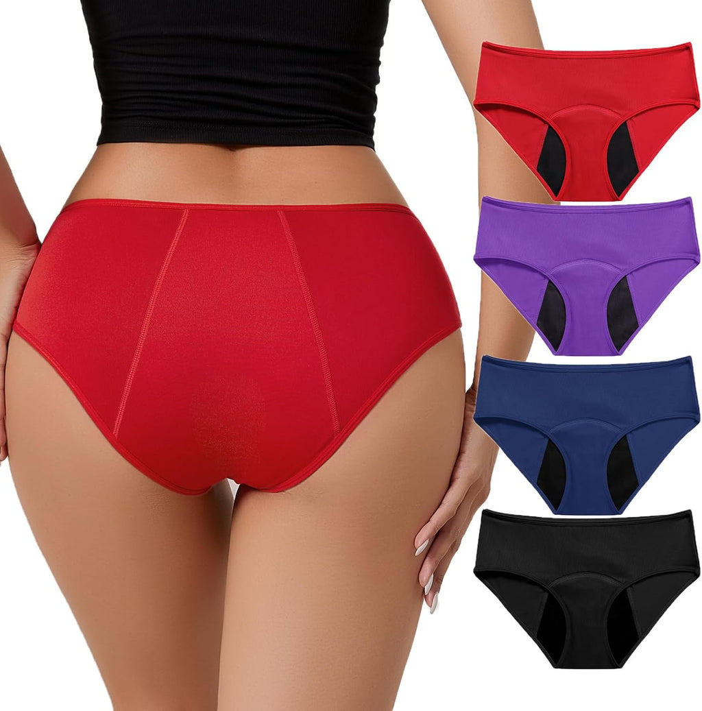 Women Incontinence Underwear, Leakproof Panties, Reusable Urinary Leakage Protective Briefs, Bladder Leak Fast Absorb (Medium)