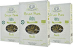 Rustichella d'Abruzzo Organic Green Pea Fusilli (Pack of 3), 250g Each - Gluten-Free Short Pasta - Made from 100% Organic Green Pea Flour - Cooks in 5-6 Minutes - Authentic Italian Flavor