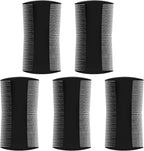 5 Pack Mini Mustache Comb, Double Sided Pocket Small Beard Comb for Hair & Beard Grooming, Fine/Wide Teeth Detangling Tool | Moustache Combs for Men, Travel, Grooming Kit (3.74 Inch, Black)