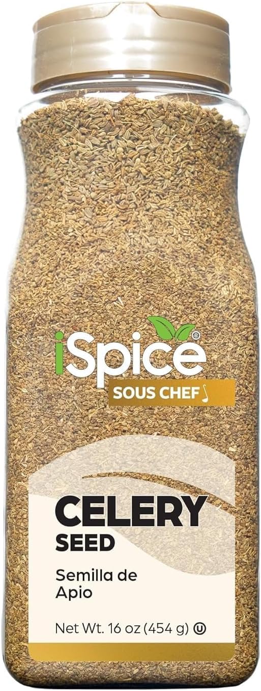 iSpice | Celery Seed Whole | Bulk Size | Gourmet Spice | Kosher (16 Ounce)