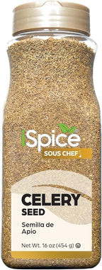 iSpice | Celery Seed Whole | Bulk Size | Gourmet Spice | Kosher (16 Ounce)