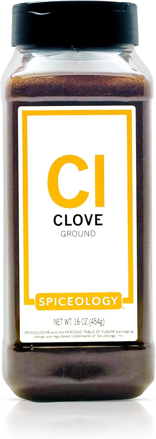 Spiceology – Ground Clove Spice – Fresh-Ground Whole Cloves for Baking, Pumpkin Pie, Chai, Curries, Marinades, Mulling Spices & Cocktails – Chef-Trusted Clove Powder – 16 oz