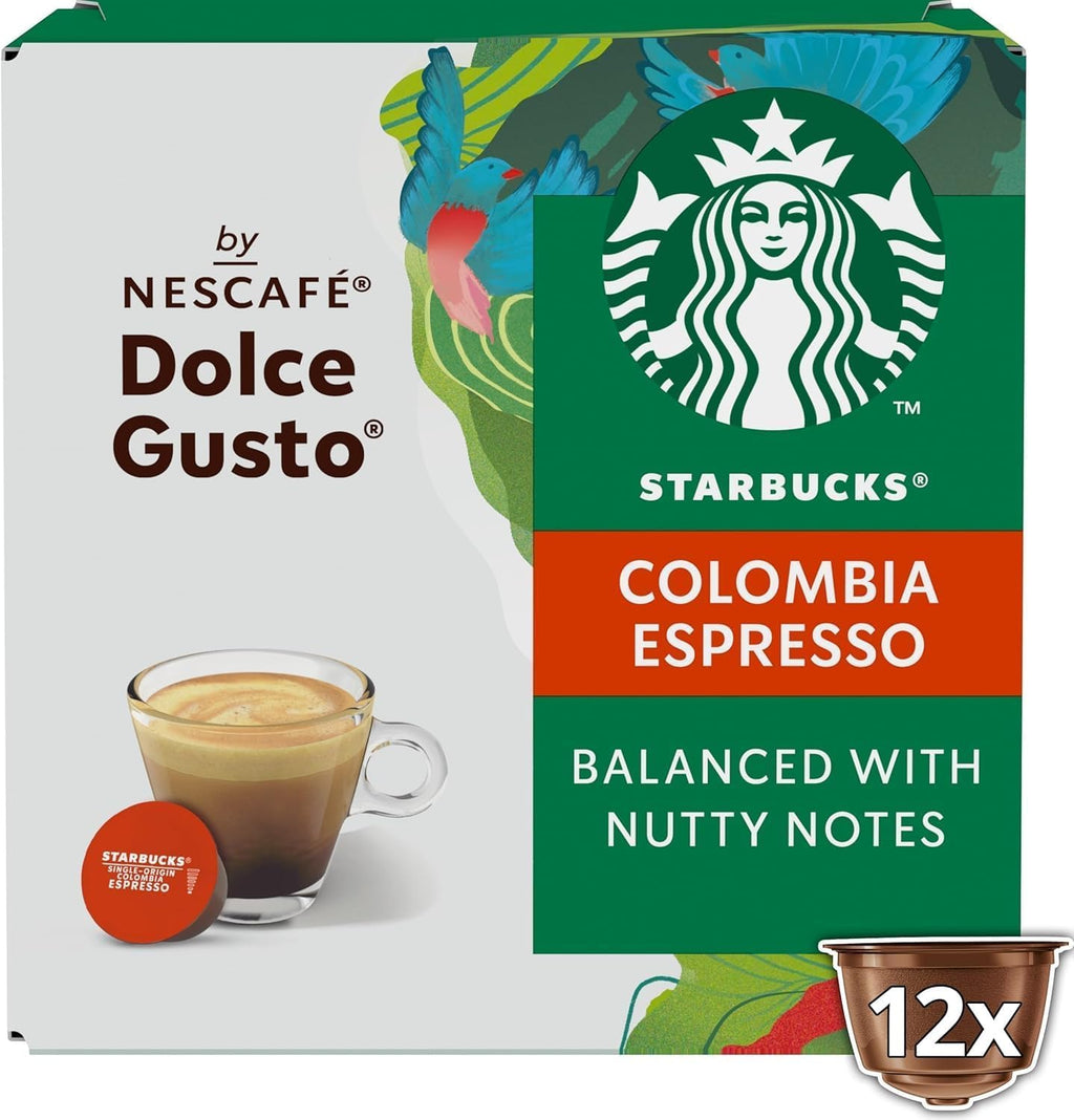 Nescafe Dolce Gusto Starbucks Colombia Espresso x 3 Boxes (36 Capsules) 36 Drinks