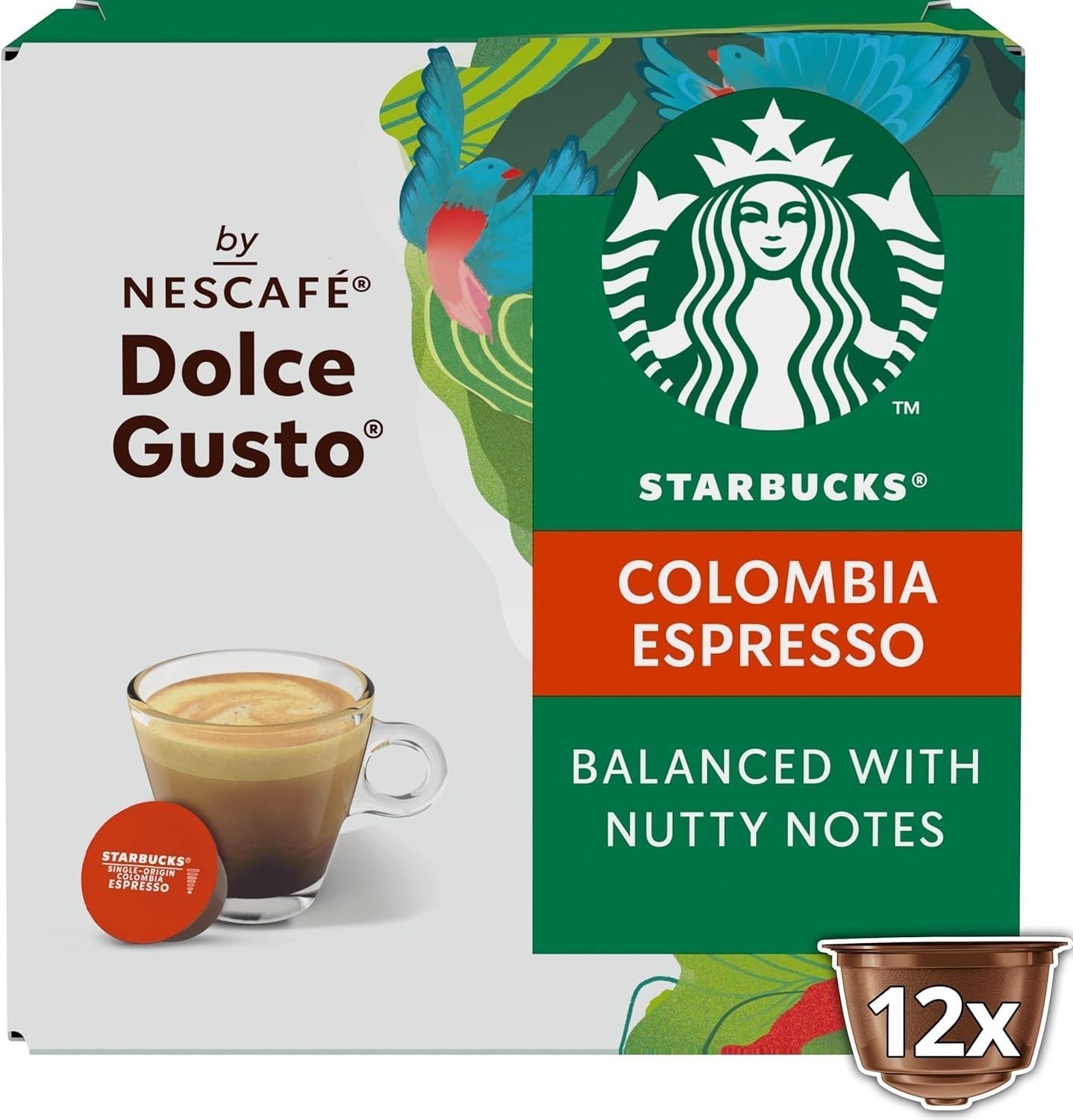 Nescafe Dolce Gusto Starbucks Colombia Espresso x 3 Boxes (36 Capsules) 36 Drinks
