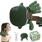 Neck and Shoulder Massager,Portable Shiatsu Back Massage Hand-Shaped Deep Tissue 4D Kneading Massager with Heat for Pain Relief and Muscle Relax,Gifts for Women Men,(Green)