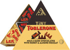 TOBLERONE Tiny Assorted Chocolate Bars Variety Pack (Milk & Dark), 1 Gift Box (25 Pieces)