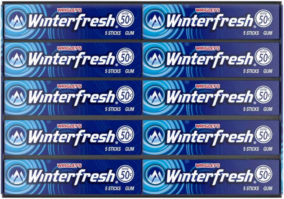Winterfresh Wrigley's Chewing Gum Bulk Pack, 5 Sticks Per Pack (Pack of 40)