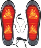 USB Heated Insoles Rechargeable Heating Insoles Multiple Sizes Electric Foot Warmer Mat for Camping, Fishing, Hiking