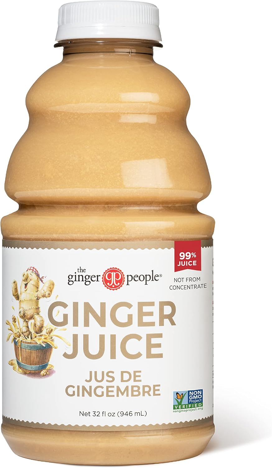 99% Pure Ginger Juice by The Ginger People – Digestive Health, Premium Quality, 32 Fl Oz Bottle (Pack of 1)