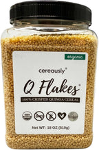 CEREAUSLY Organic Quinoa Crispies 18 oz – Puffed Quinoa Ancient Grain Crunch – Healthy Yogurt, Smoothie Bowl & Granola Topping – Gluten Free, Vegan, No Added Sugar, Kosher