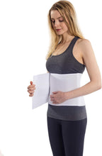 NYOrtho Abdominal Binder for Women - Soft Belly Wrap for Post-Surgery Recovery, Swelling, Hernia & Core Support - Plush, Adjustable, Latex-Free Compression Belt - 3 Panel 9" High - Small 30"-45"